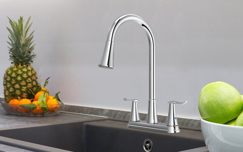 FK8206 2 Handle Pull-down Kitchen Faucet